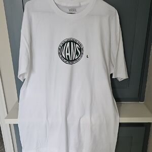 Vans White Circle Logo Men's Tee